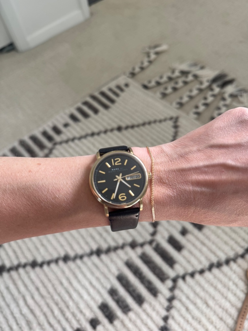 Marc Jacobs Black Leather Women's Watch